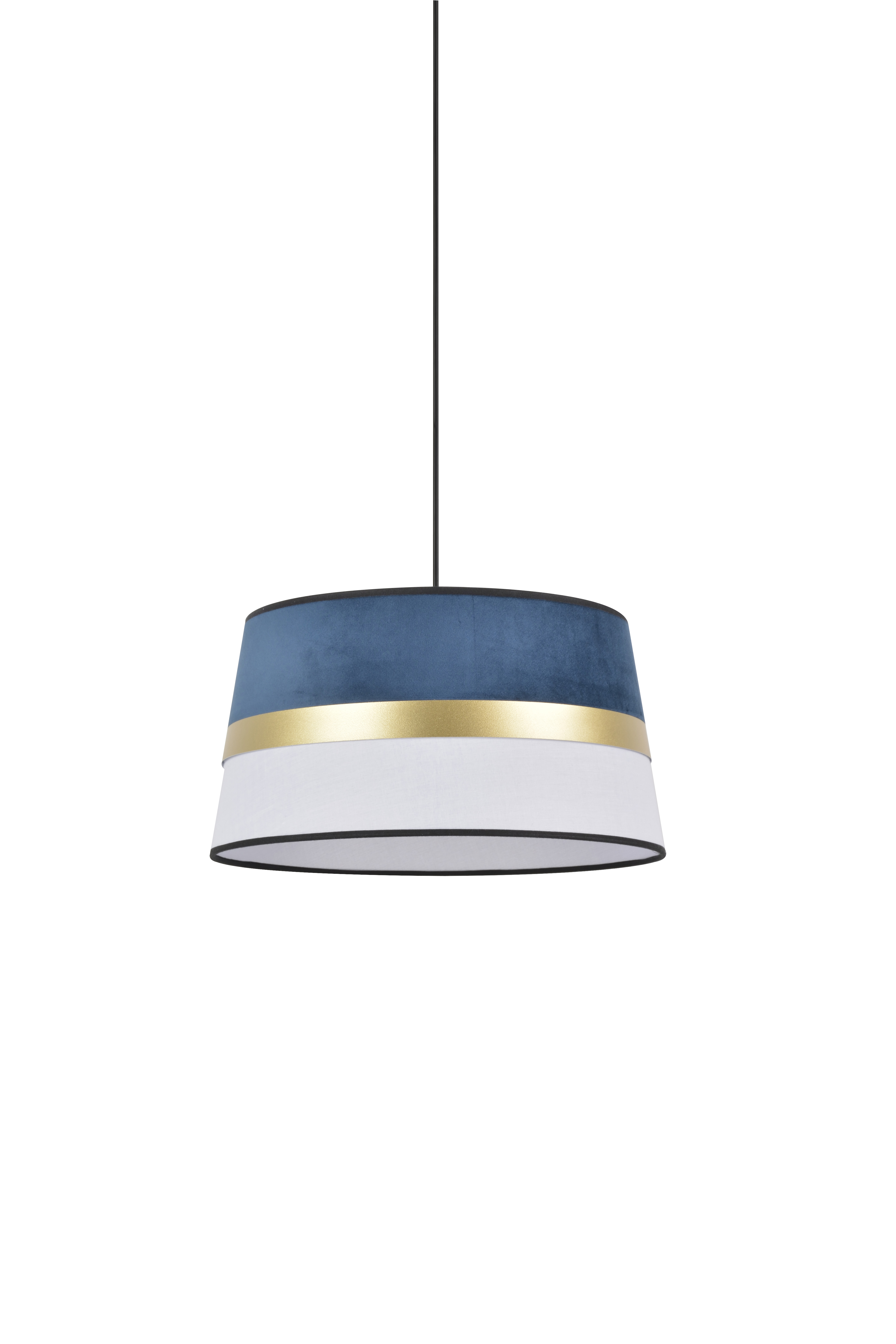 Suspension tambour Velvet Ø38x20cm E27 Marine